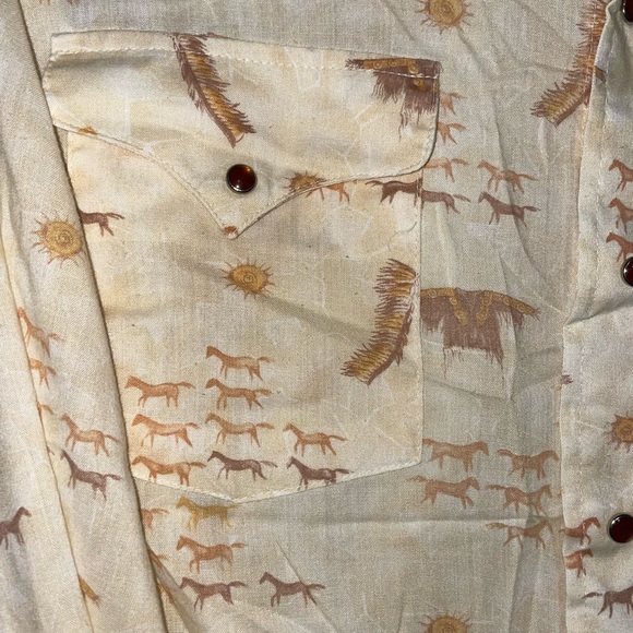 Men’s Vintage Western Pearl Snap - Picture 4 of 7